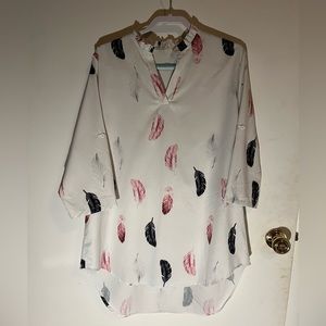 Long length, three quarter sleeve dress shirt